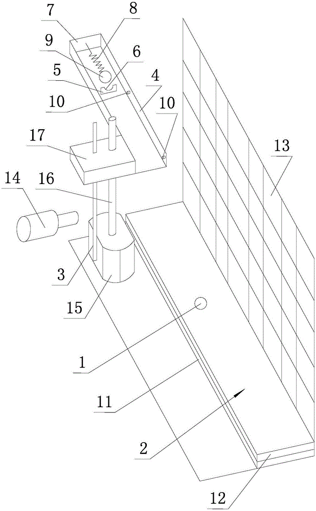 用于展示平抛线的教具的制作方法