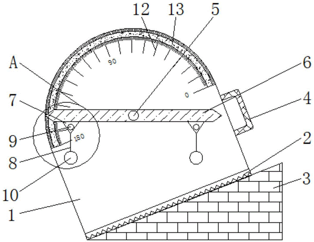 一种电力土建工程用坡度测量仪的制作方法