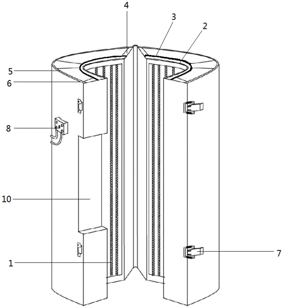 一种外接散热风扇的注塑机电热圈的制作方法