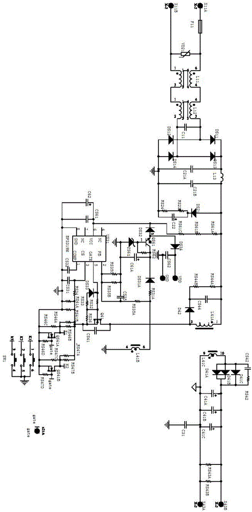 一种拨码开关式LED感应电路的制作方法