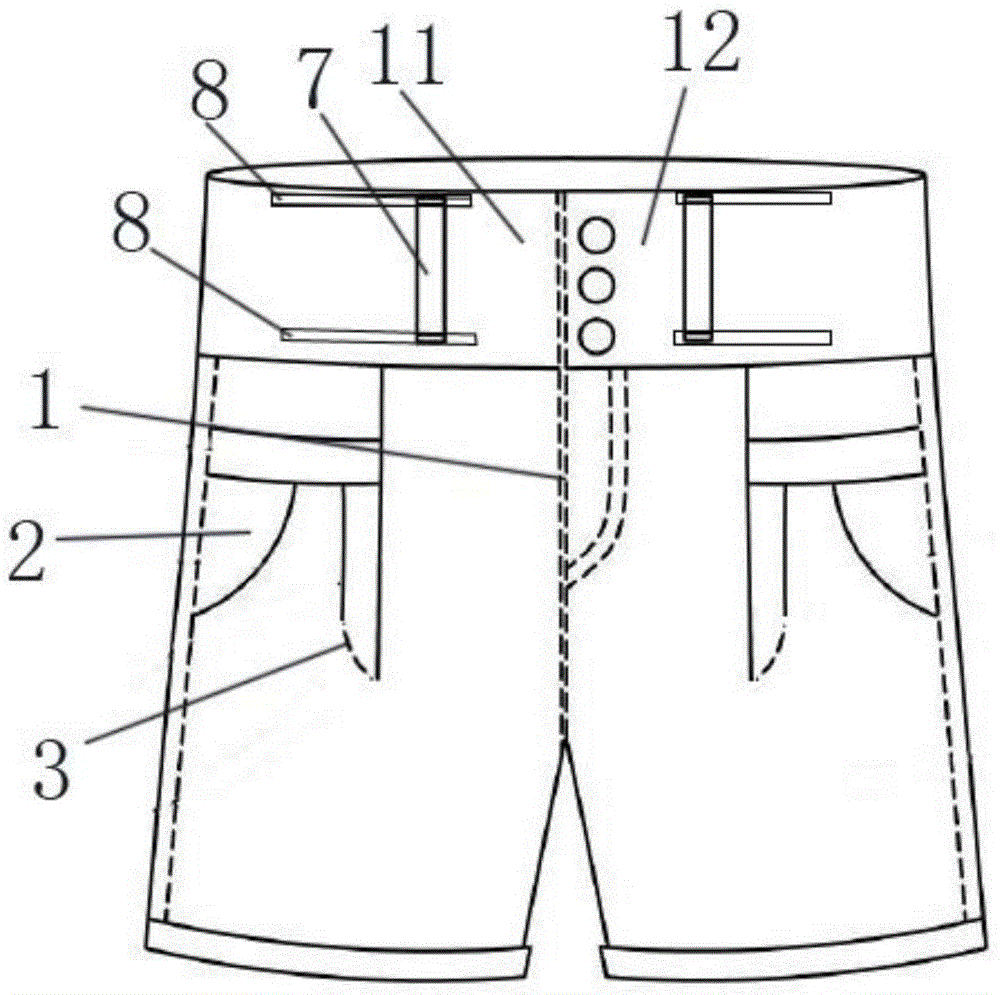 一种带有车省的服装的制作方法