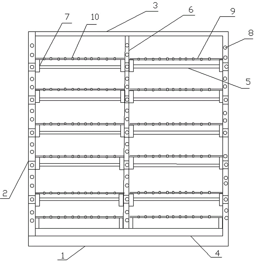 一种图书馆用书架的制作方法