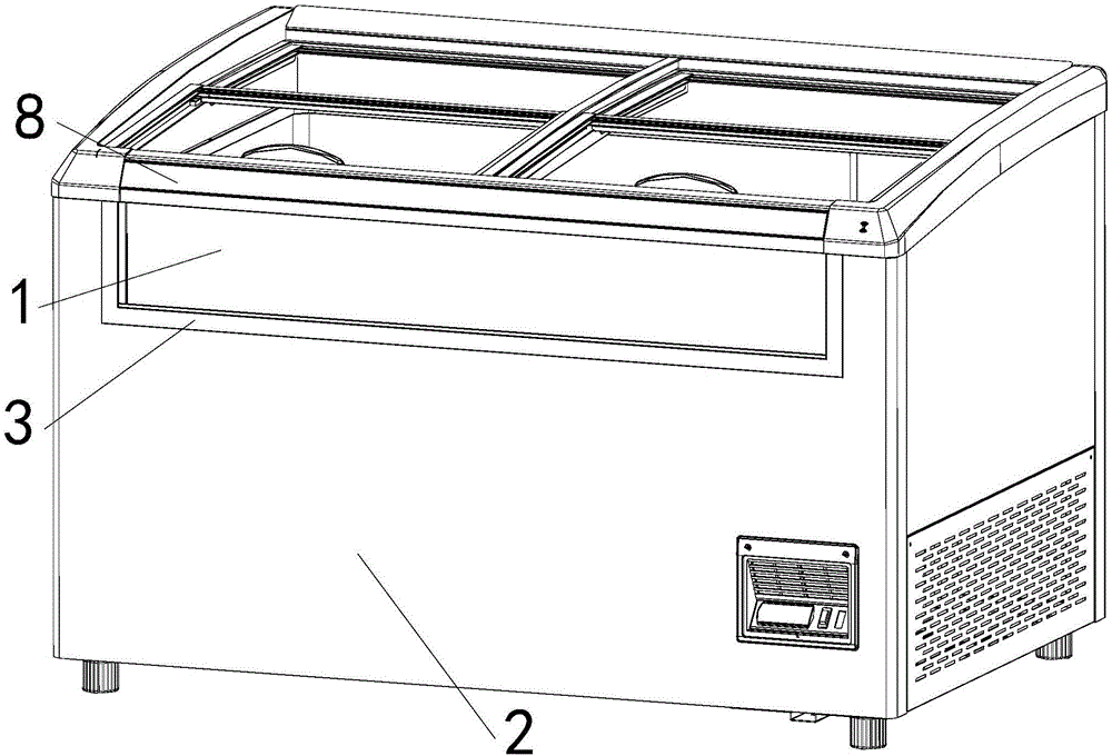 带前视窗的展示冷柜的制作方法