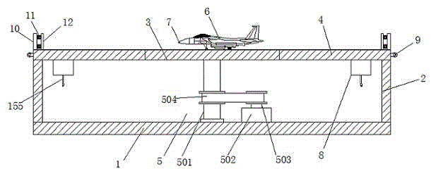 一种三翼面矢量动力小型通用飞机模型的展示装置的制作方法