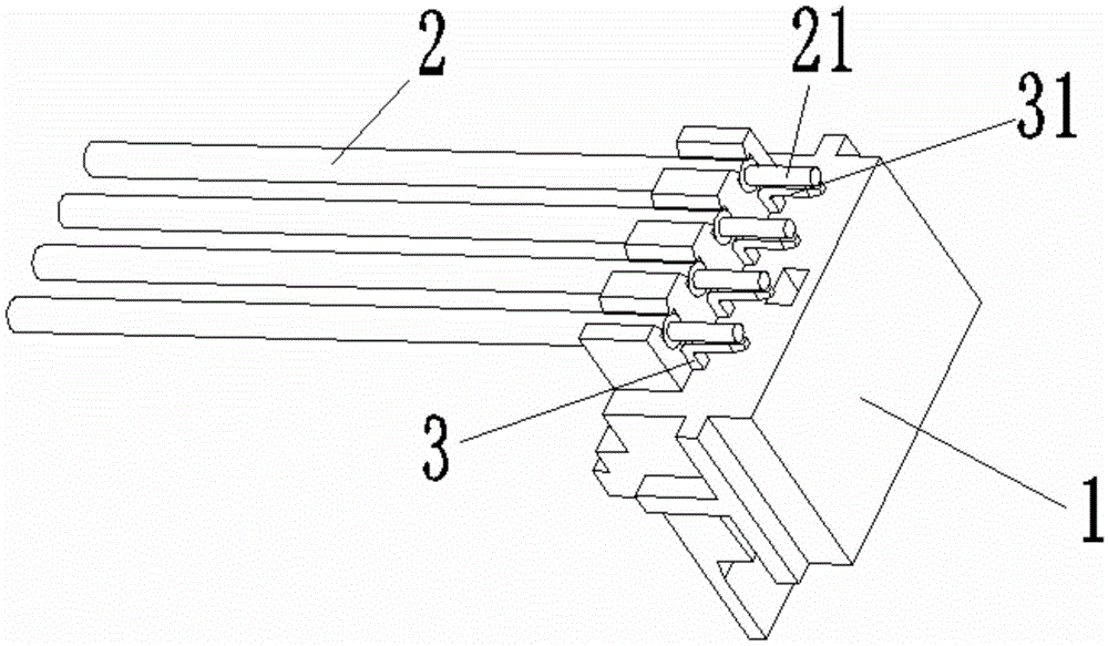 一种电机引线与联接器的连接结构的制作方法