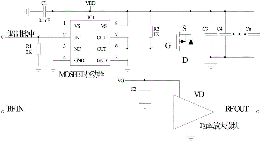 一种砷化镓微波集成电路脉冲调制电路的制作方法