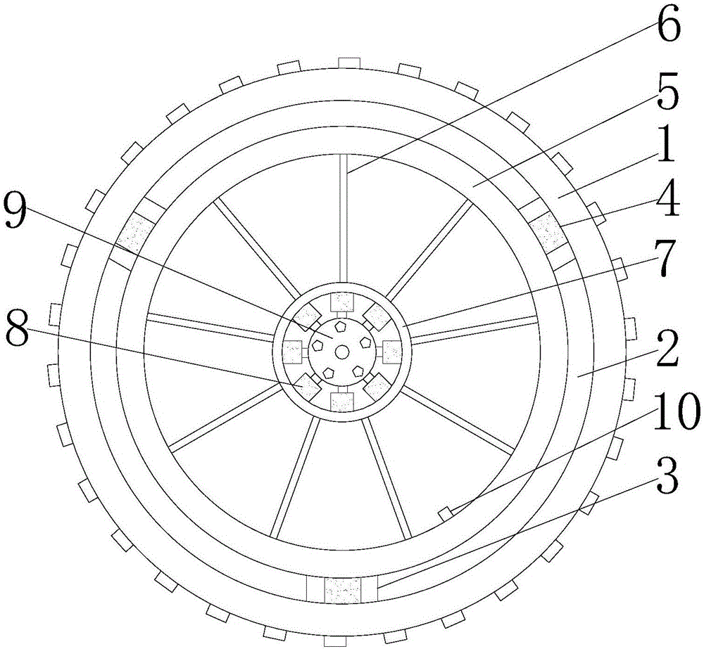 一种智能自行车车轮的制作方法