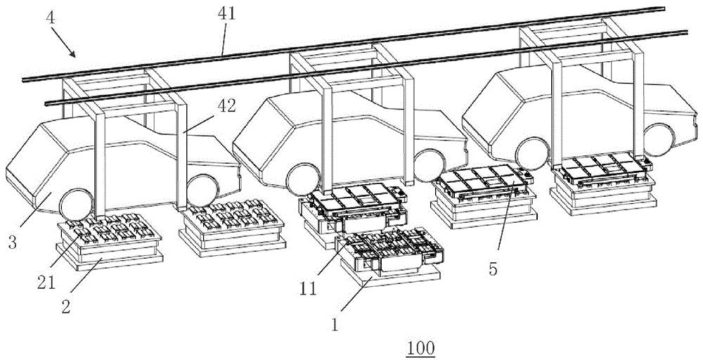 动力电池的运输和作业站、动力电池自动合装线、车辆生产流水线和方法与流程