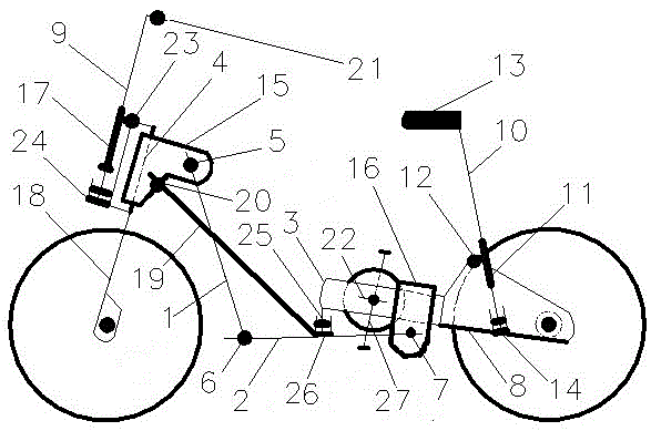 一种全折叠自行车的制作方法