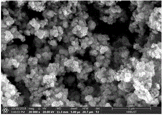 一种二硫化钼纳米花-还原氧化石墨烯材料的制备及应用的制作方法
