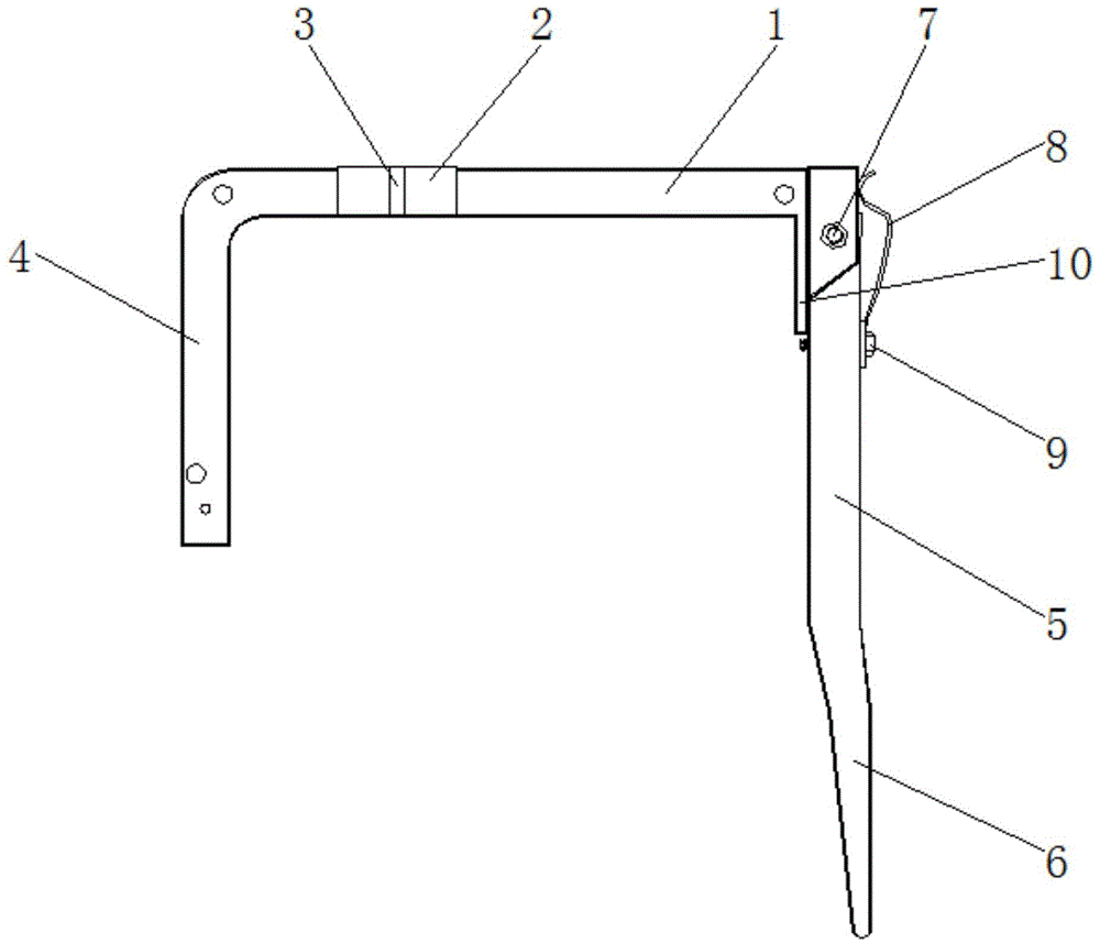 一种络筒机松筒铝支架的制作方法