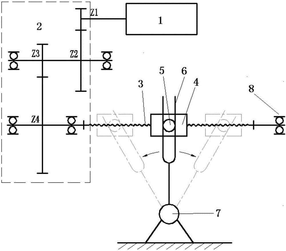 一种摇臂式角位移作动器的制作方法