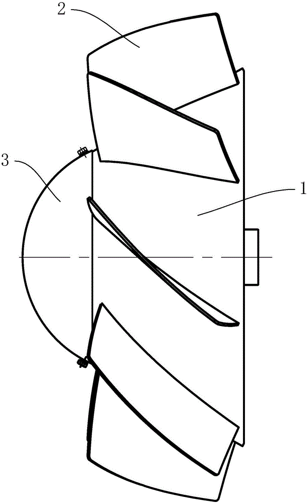 一种球形导流罩叶轮的制作方法