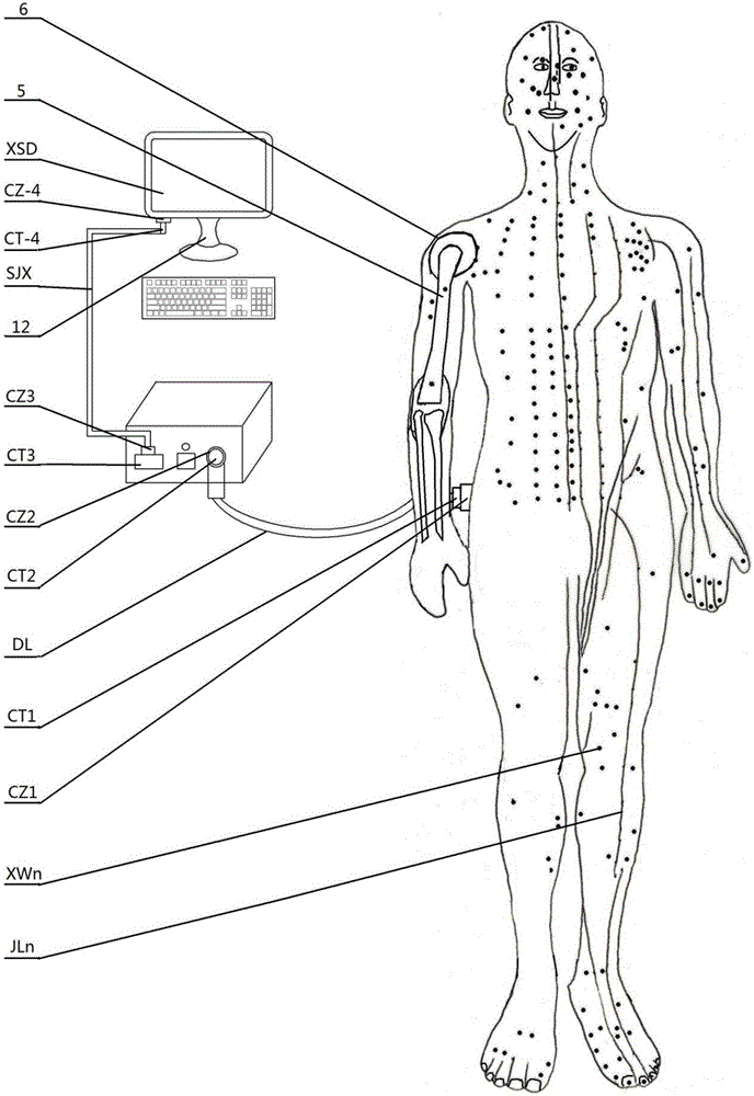 经络穴位荧光显像/隐退的针刺训练多媒体教学系统的制作方法