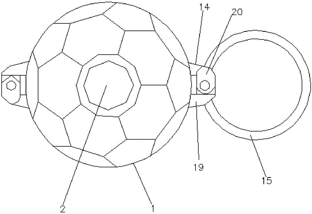 球型微型望远镜挂件的制作方法
