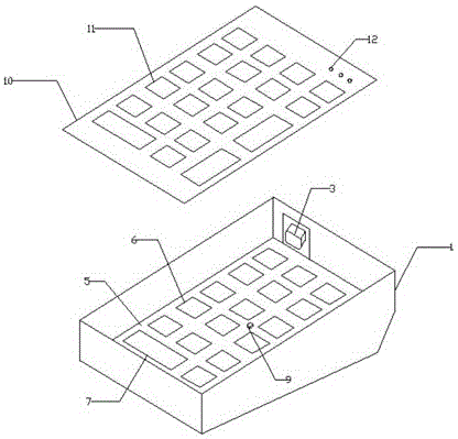 一种独立数字区域模块化键盘的制作方法