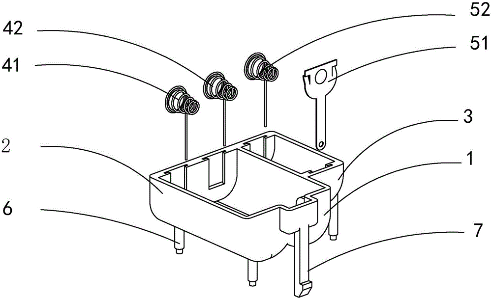 一种电池盒结构及电能表的制作方法