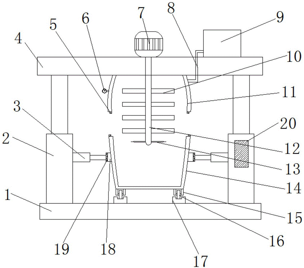 一种锂离子电池浆料自动升降搅拌机的制作方法