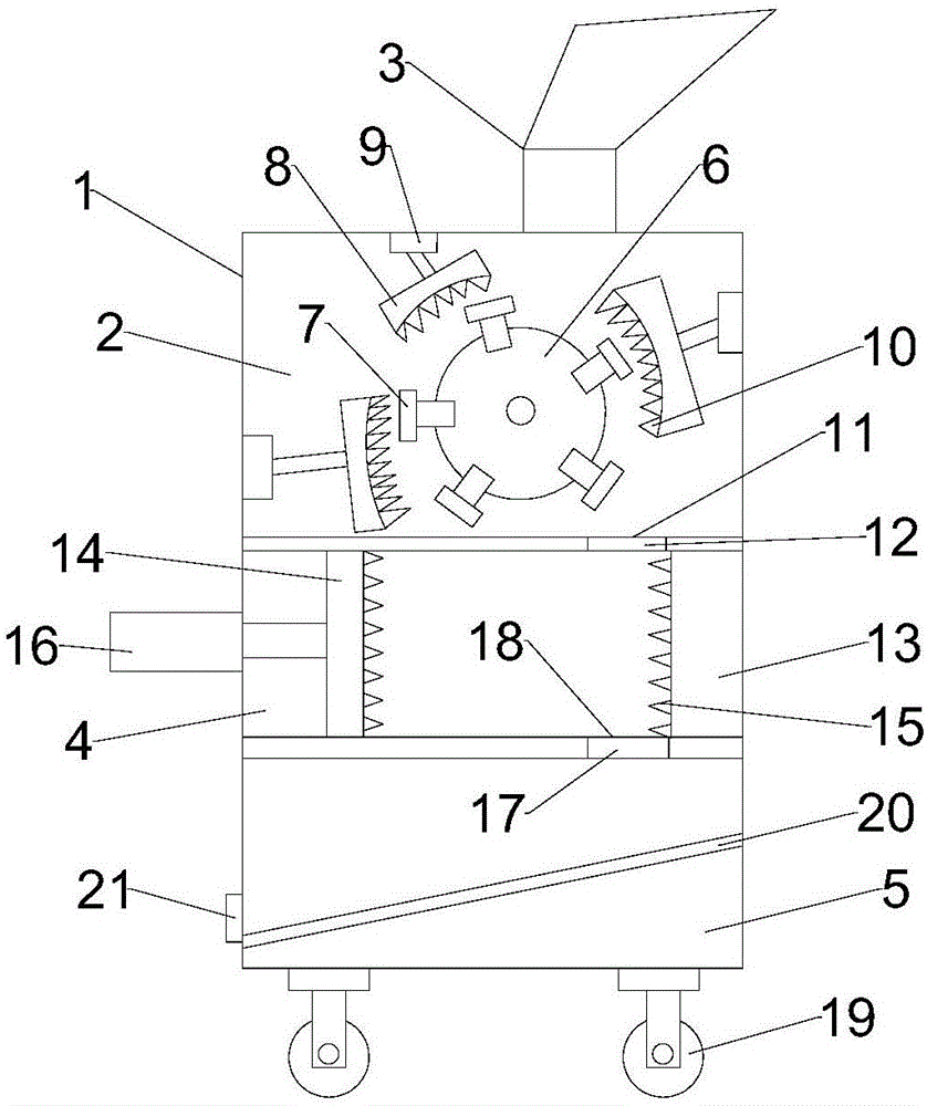 一种建筑废料粉碎设备的制作方法