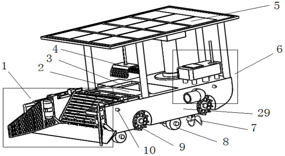 一种自动水质检测水草打捞船的制作方法