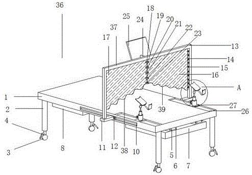 一种产科用遮挡检查床板装置的制作方法
