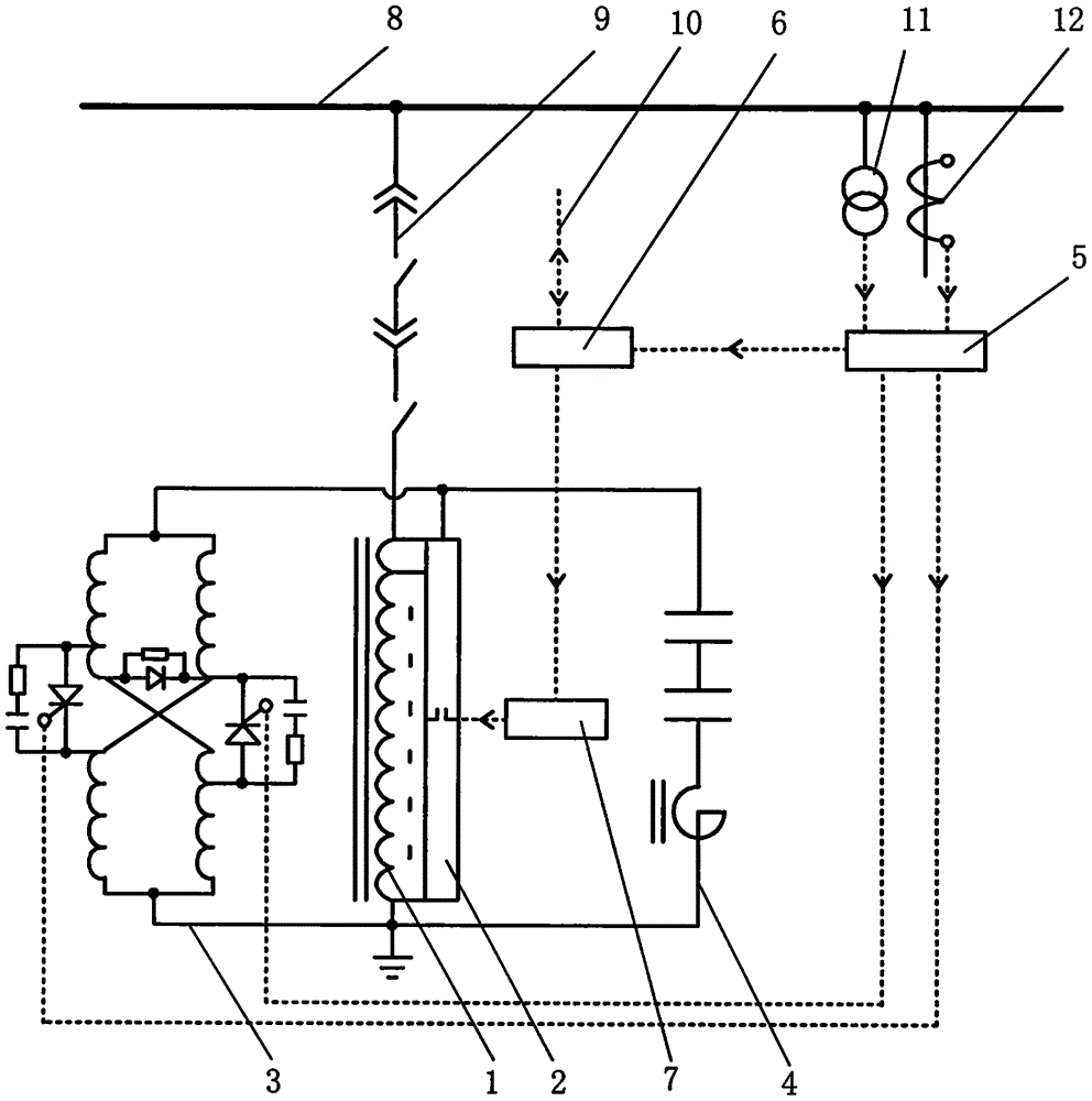磁控电压型无功功率动态补偿装置的制作方法
