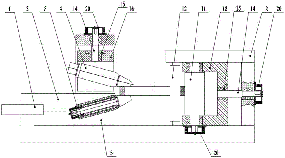 无框式永磁同步电机直驱的辗环机的制作方法
