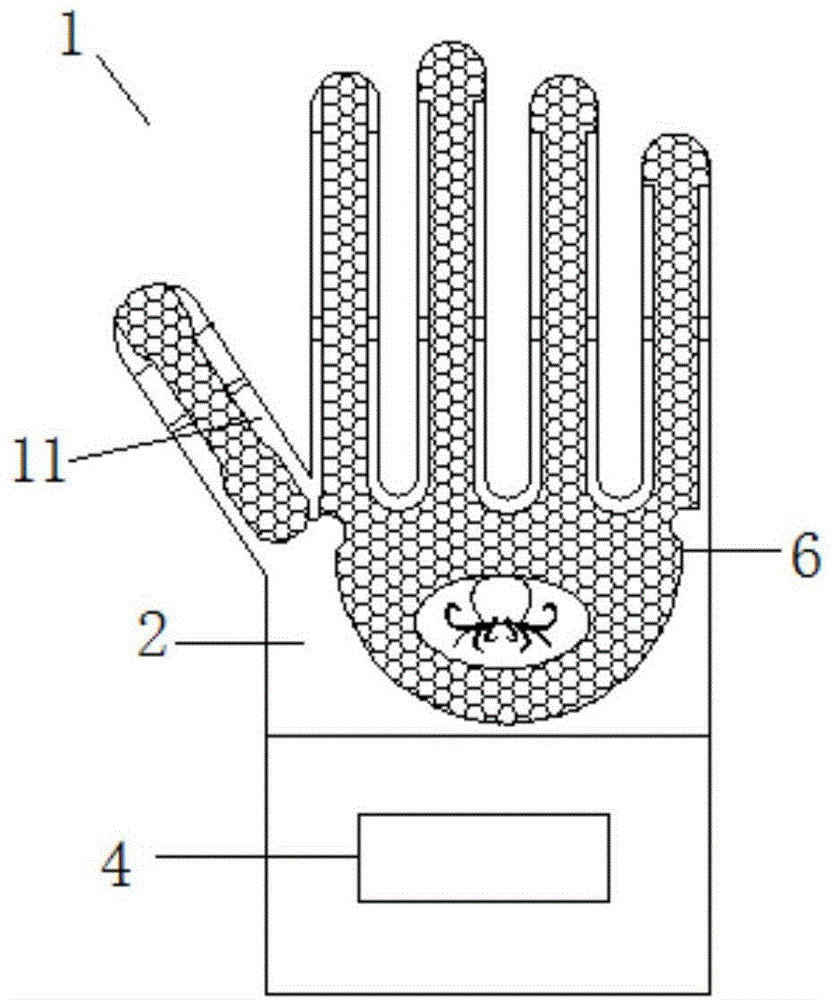 一种防滑透气手套的制作方法