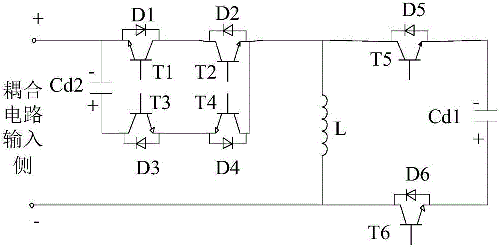 一种六开关的微逆变器交流侧功率耦合电路的制作方法