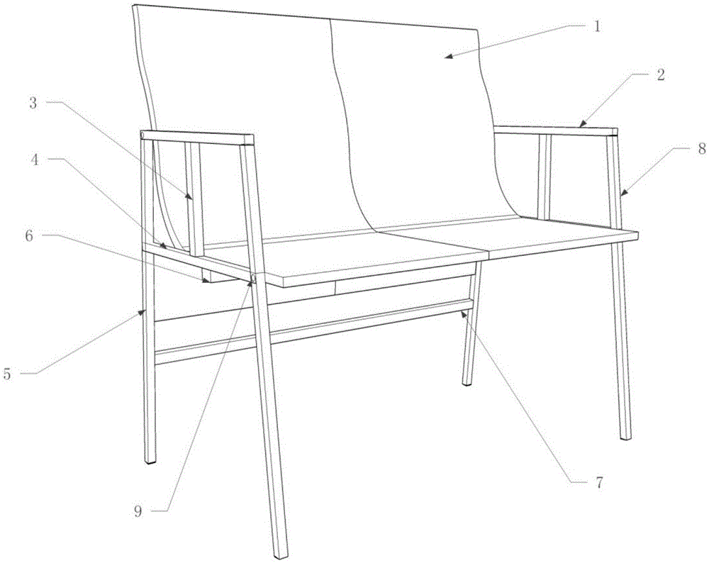 桌椅两用组合椅的制作方法