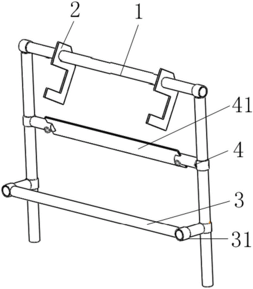 斗臂车工具架的制作方法