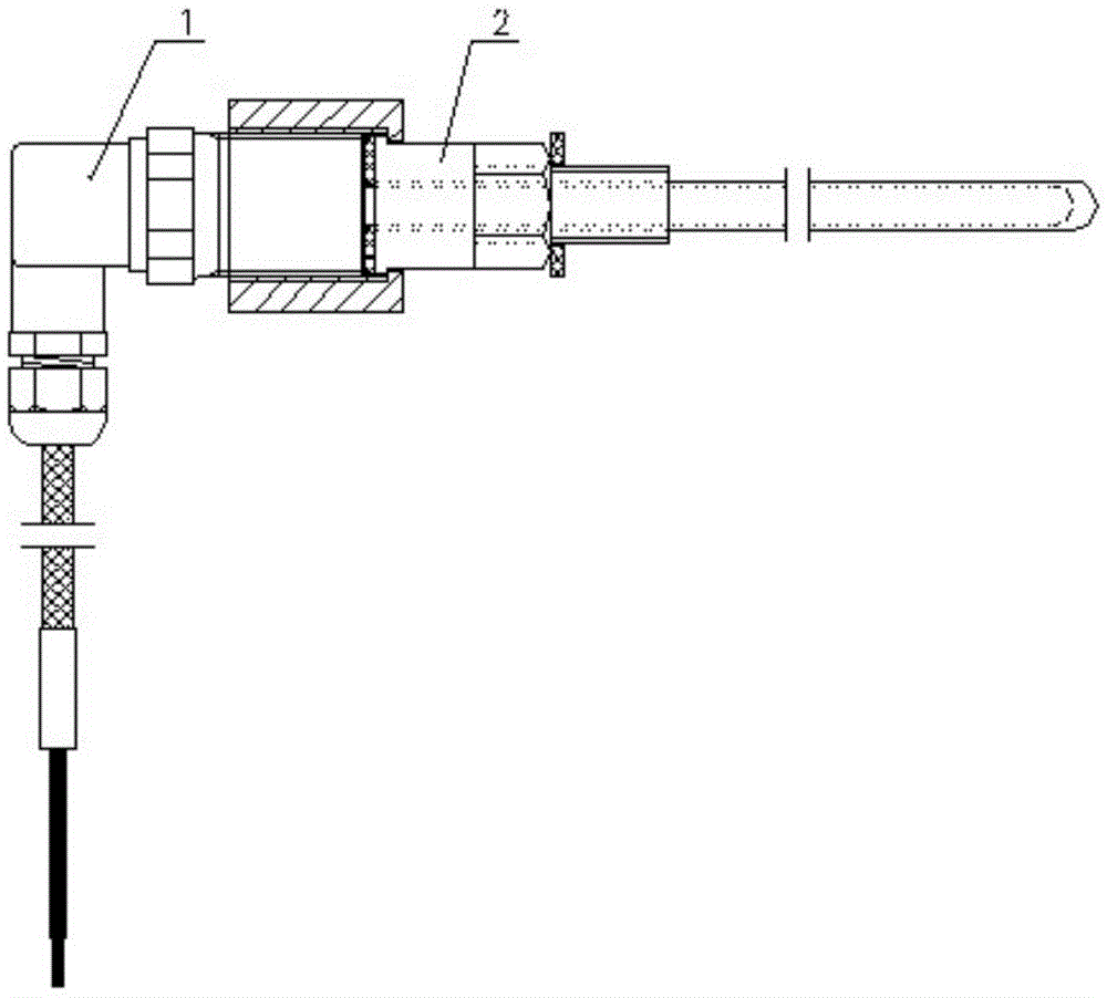 一种水轮发电机测温电阻快换套结构的制作方法