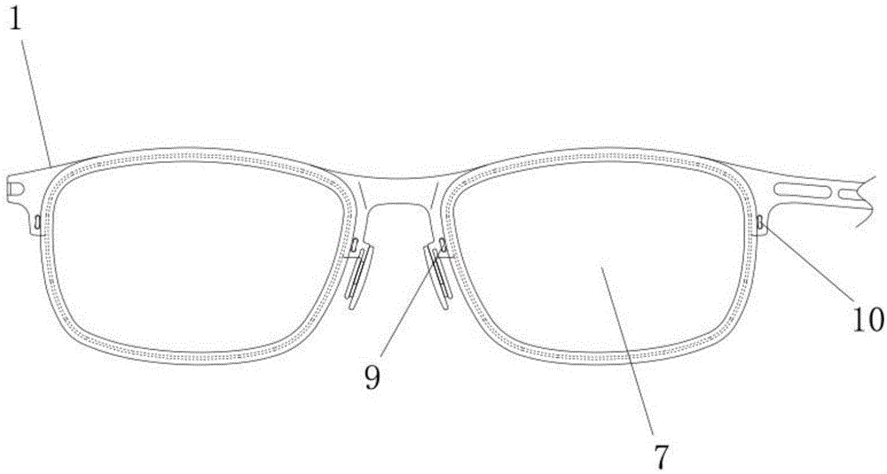 无铰链弹性眼镜架的制作方法