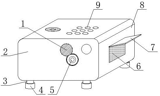 一种多功能数学教学用几何投影装置的制作方法