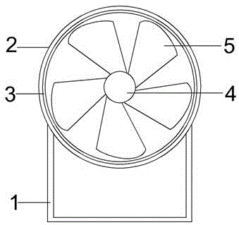 防机壳与叶轮摩擦的高效静音通风机的制作方法