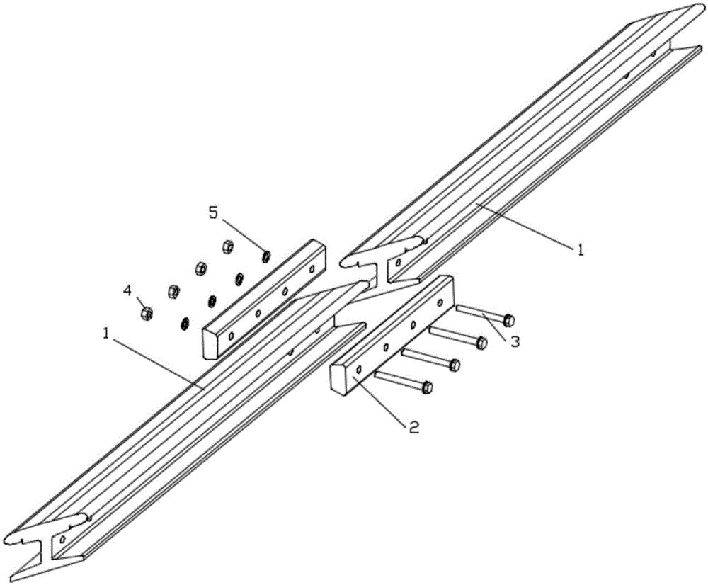 一种斜口对接式导电轨普通接头的制作方法