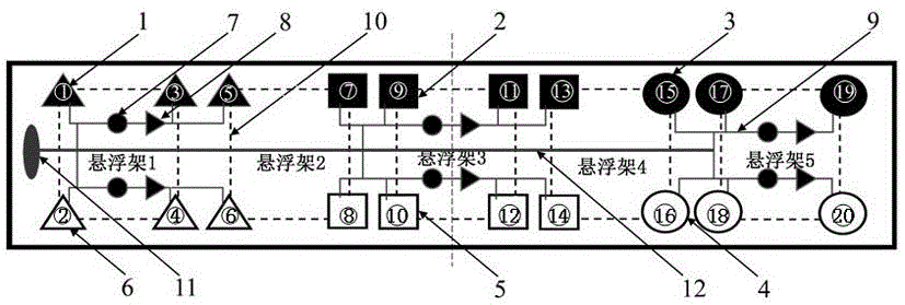 一种中低速磁浮车辆的空气弹簧六点支撑控制系统的制作方法