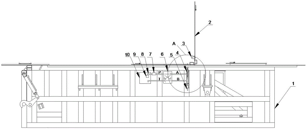 一种水平压缩站投料口盖板装置的制作方法