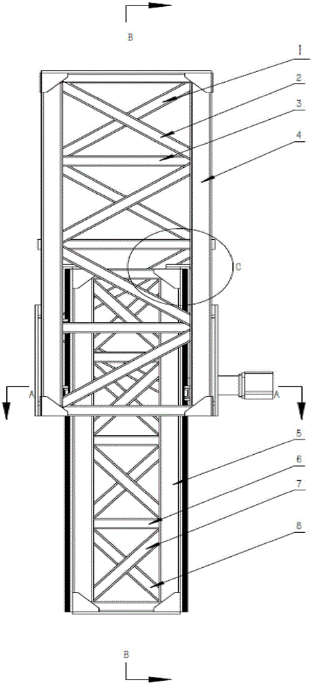 一种桁架机器人的纵轴结构和机器人的制作方法