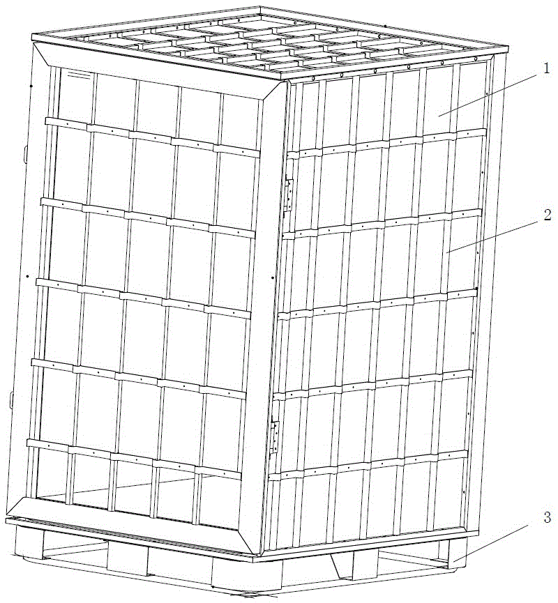 一种带折叠式内置蓄冷框架的冷链运输箱的制作方法