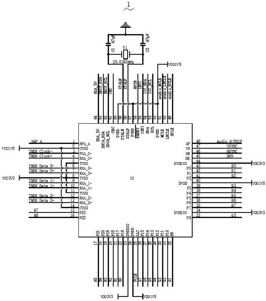 一种将HDMI信号转换为RGB信号的转换电路的制作方法