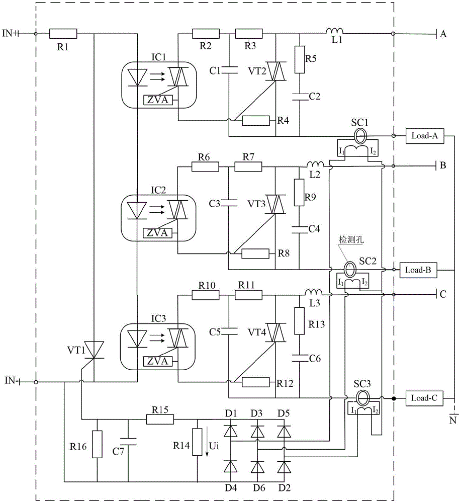 一种具有短路保护的三相交流固态继电器电路的制作方法