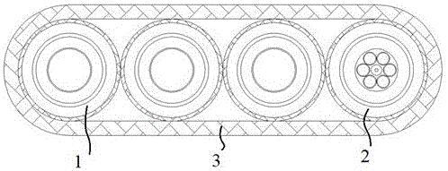 一种电动潜油泵用扁形光电复合引接缆的制作方法
