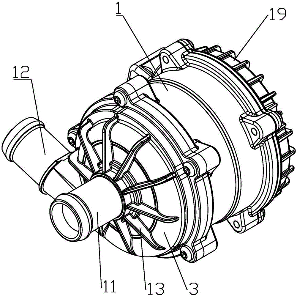 一种高效低噪的汽车电子冷却水泵的制作方法