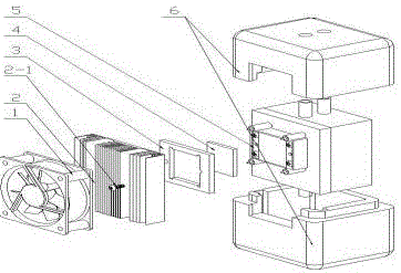 一种饮水机冷胆散热器安装结构的制作方法
