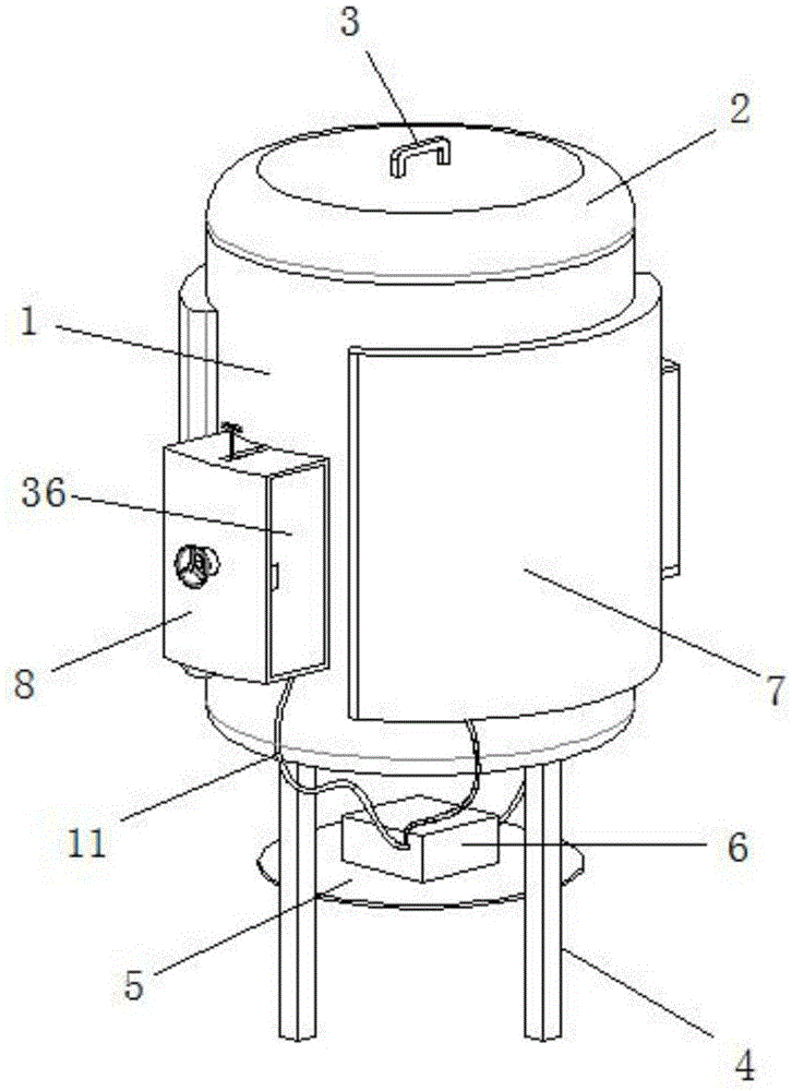 一种钢液炉前变质处理用电磁搅拌器的制作方法