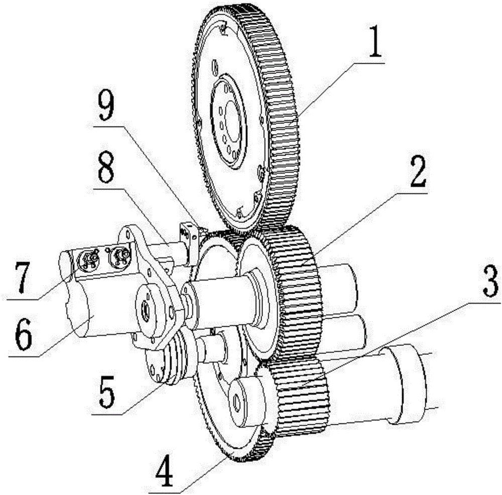 一种可固定齿轮相对位置的织机驱动装置的制作方法