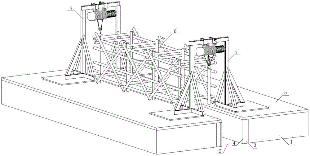 基础梁钢筋笼装配系统及其施工方法与流程