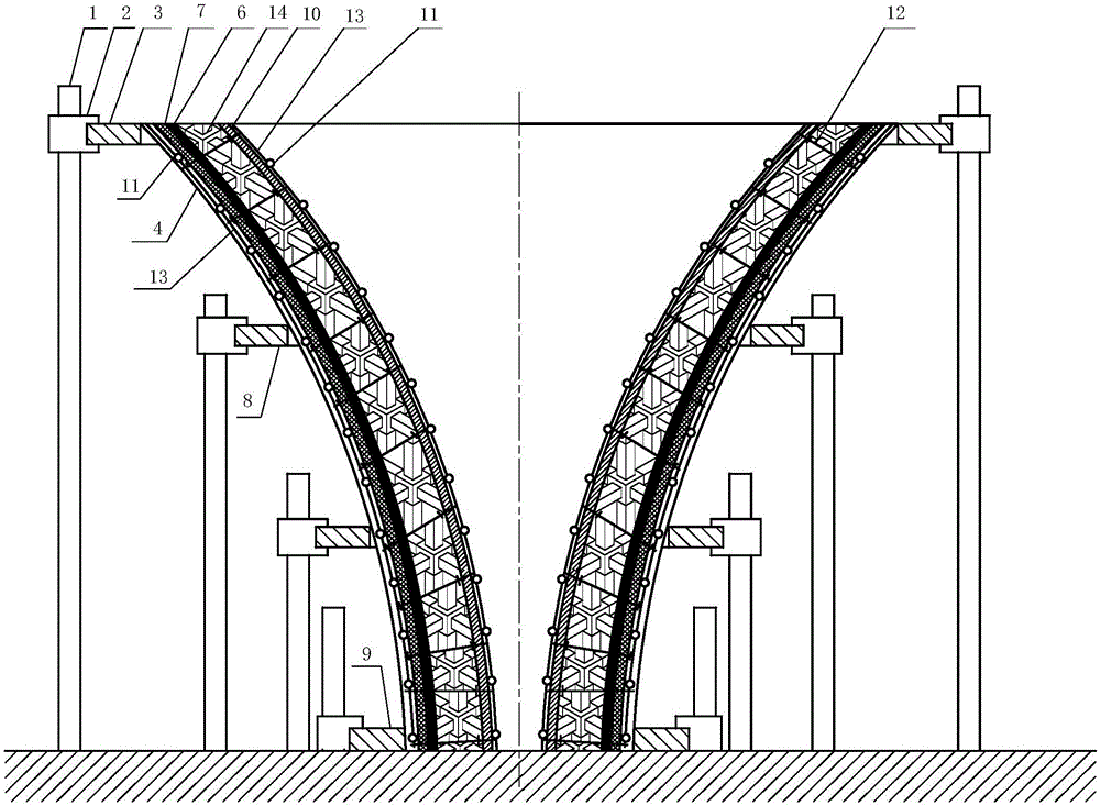 异形曲面柱的施工方法与流程