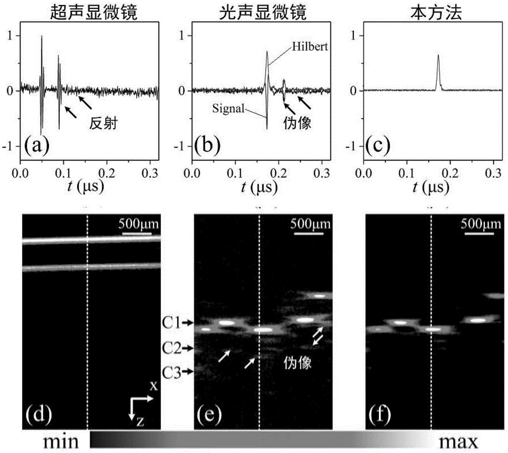 一种超声引导的低反射伪像光声显微镜成像方法与流程